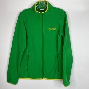 Columbia Oregon Full Zip Green Fleece Sweatshirt Size Small